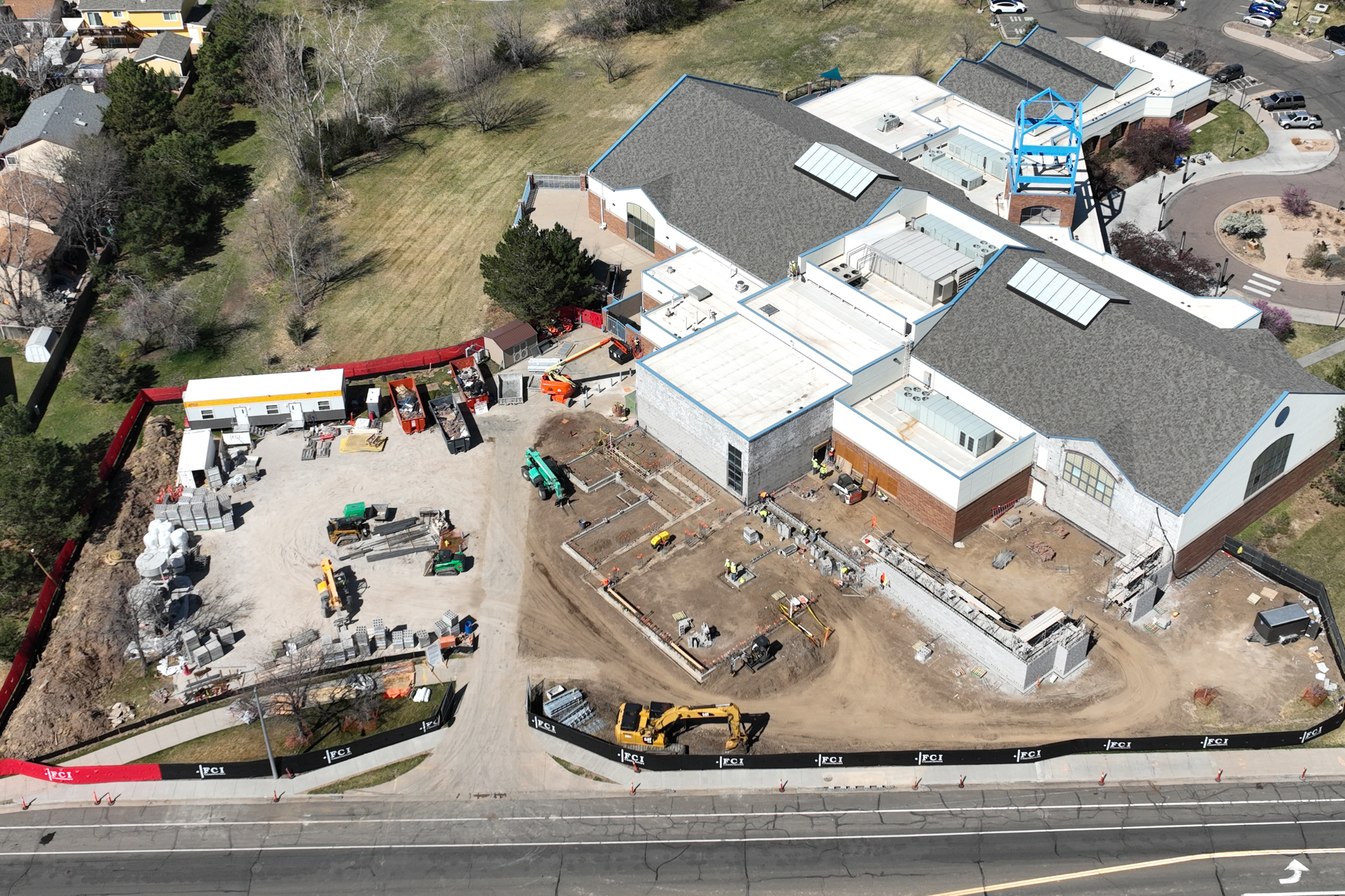 image of expansion progress at rec center