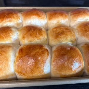 Picture of baked bread rolls
