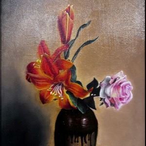 Flores de Primavera 14x12 Oil on Panel 600USD